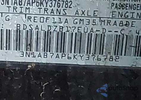 2019 Nissan Sentra Sv z USA, uszkodzony, nr VIN 3N1AB7AP6KY376782